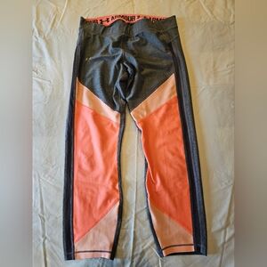 Under Armour Gray and Pink Ankle Leggings